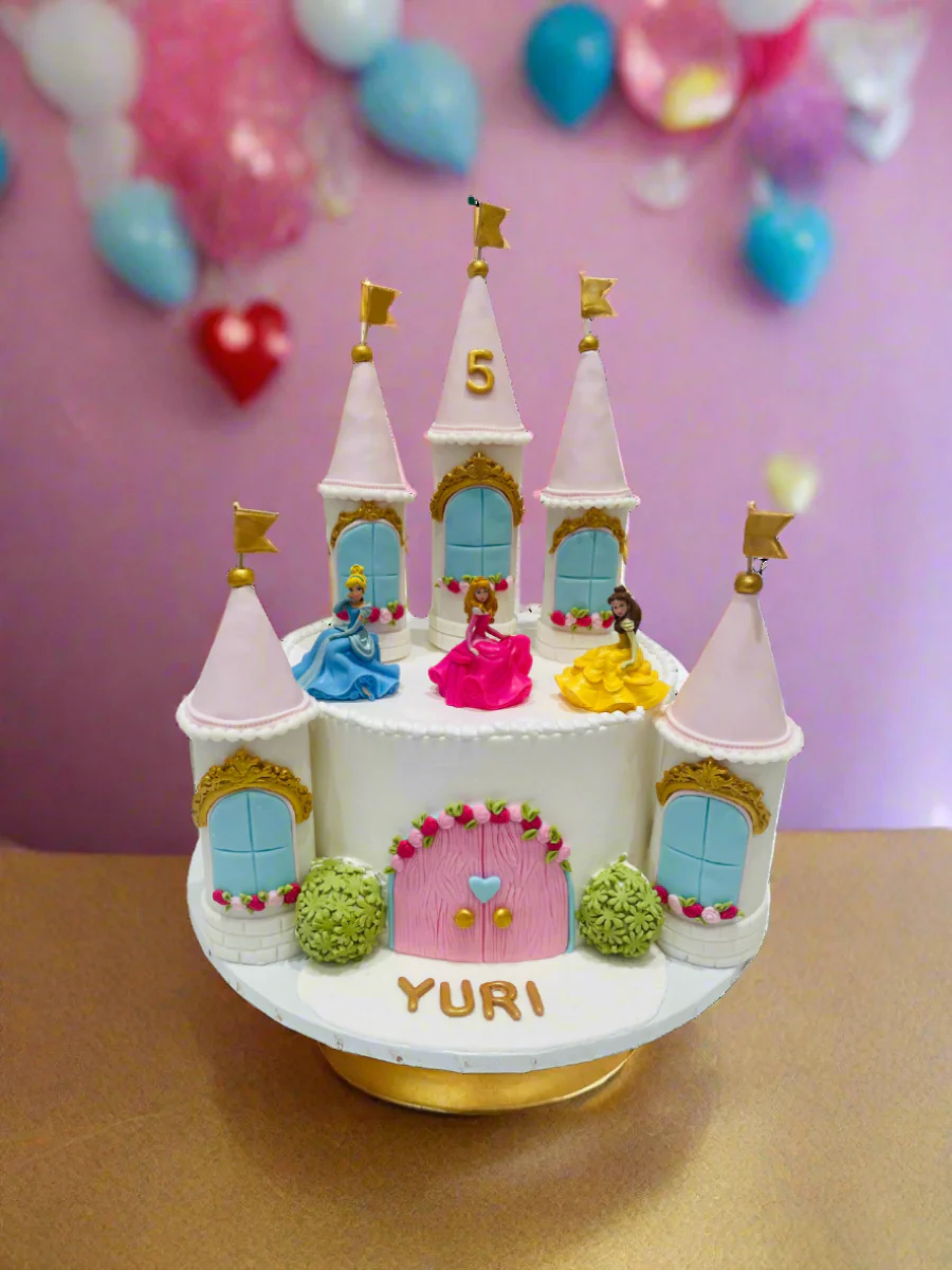 Yuri Disney Castle Cream Cake - Image 4