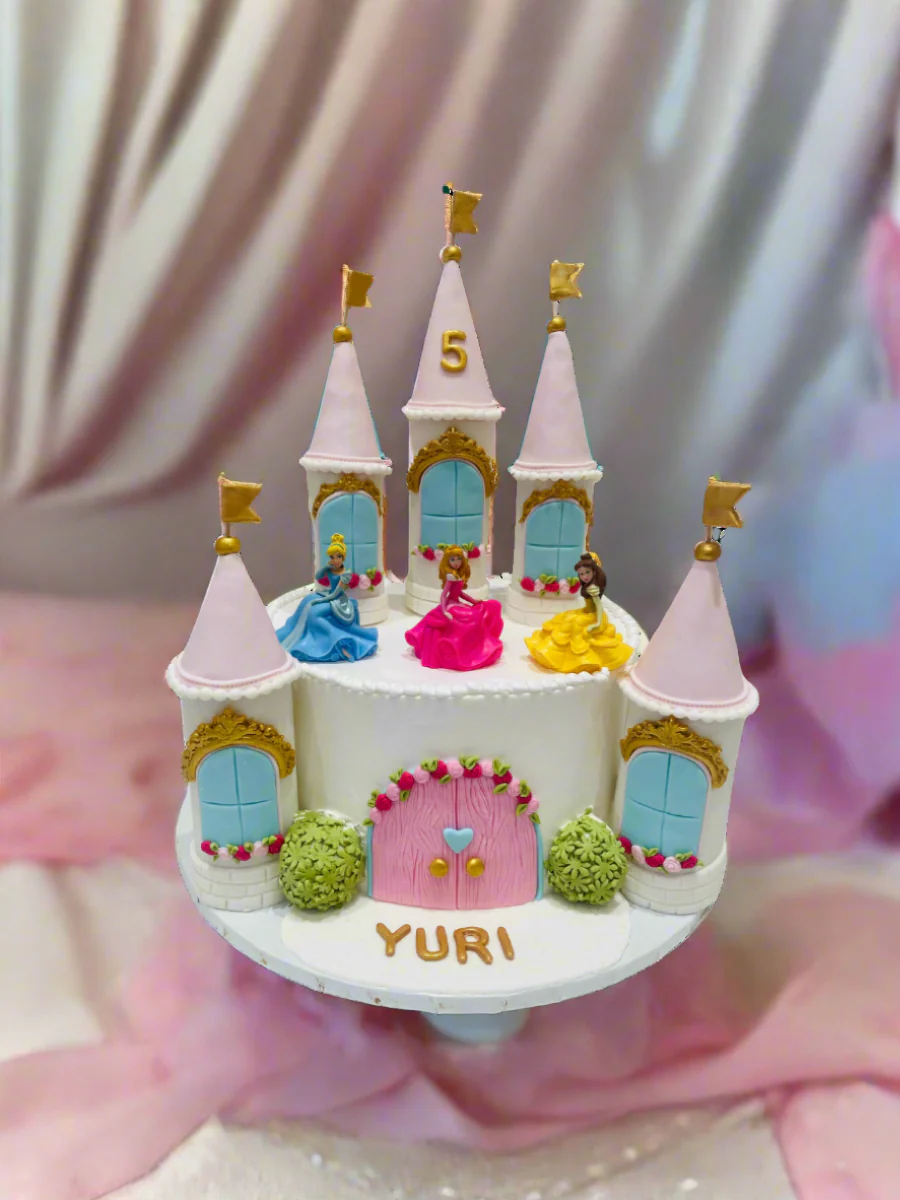 Yuri Disney Castle Cream Cake - Image 5
