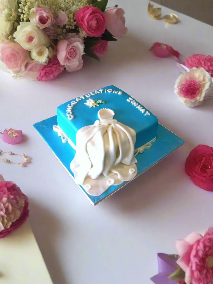Zinnat Bridal Shower Fondant Cake - Image 3