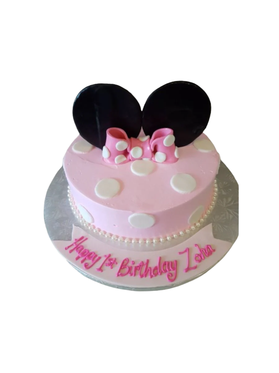Zoha Minnie Mouse Birthday Cake